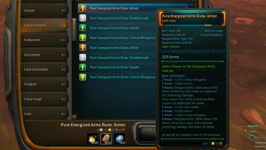 Wildstar - Improved runes