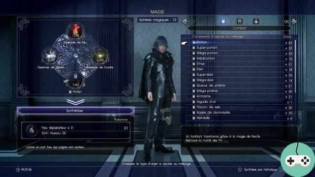 FFXV - Guía de magia