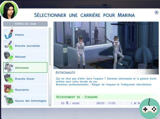 Los Sims 4 - Carrera de astronauta