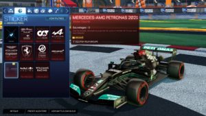 Rocket League: con los colores de la F1