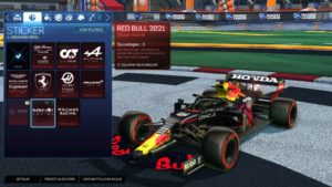 Rocket League – Nas cores da F1