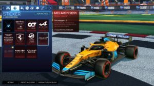 Rocket League – Nas cores da F1