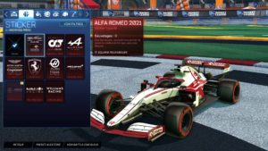 Rocket League – Nas cores da F1