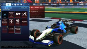 Rocket League: con los colores de la F1