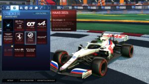 Rocket League: con los colores de la F1