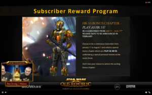 SWTOR - Résumé Livestream 01/12