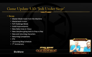 SWTOR - Live summary: update 5.10