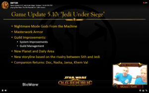 SWTOR - Live summary: update 5.10