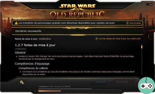 SWTOR - Notas del parche 1.2.7