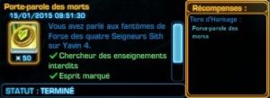 SWTOR - 3.0: Ghosts on Yavin (Hidden Achievements)