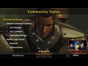 SWTOR - Riepilogo live streaming di dicembre