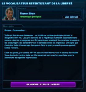 SWTOR - 4.0 - Alliance: misiones de alerta