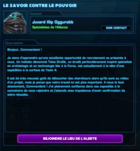 SWTOR - 4.0 - Alliance: alert missions