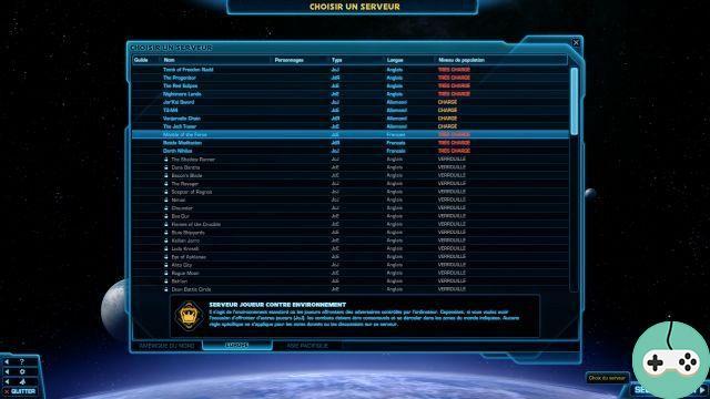 SWTOR - Le origini dei nomi dei server