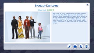 Los Sims 4 - Willow Creek: La familia Spencer-Kim-Lewis