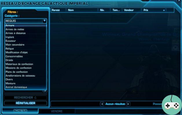 SWTOR - El mercado galáctico