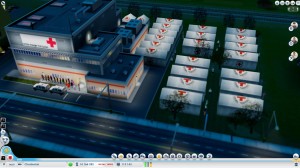 SimCity - DLC: The Red Cross In-Game