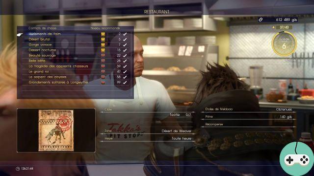 FFXV - Hunting contracts