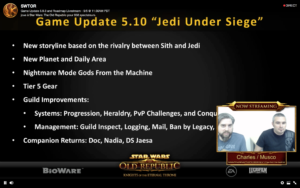 SWTOR - Live summary: updates 5.9.3 and 5.10