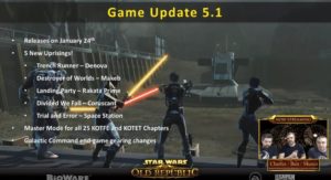 SWTOR - Resumo da transmissão ao vivo de 5/01