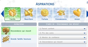 The Sims 4 - Aspirazioni