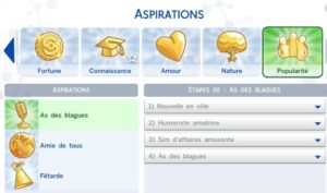 The Sims 4 - Aspirações