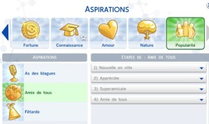 The Sims 4 - Aspirações