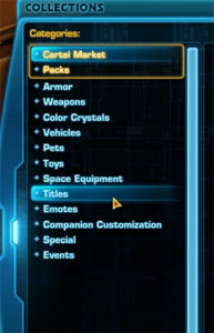 SWTOR - Cartel Market: Cambios con KotFE