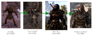 ESO - Graphic evolution of characters