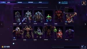 Heroes: guide des menu