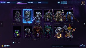 Heroes: menu guide