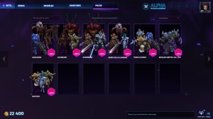 Heroes: menu guide