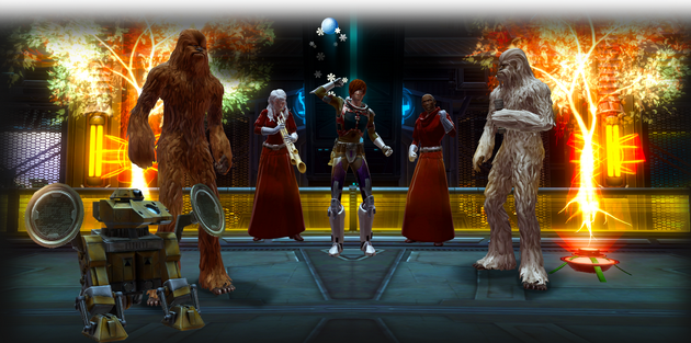 SWTOR - Jour de Vie: bolas de nieve y paquetes de regalo