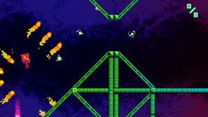 RunGunJumpGun - Visualização do jogo psicodélico