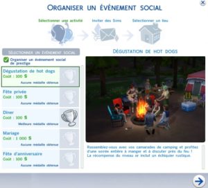 Los Sims 4 - Organiza una degustación de perritos calientes