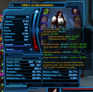 SWTOR - Statistiche n. 2: precisione