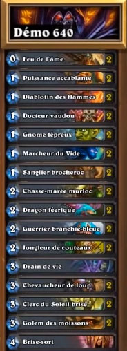 HearthStone: démoniste 640!