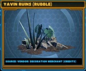 SWTOR - Decoração: Yavin em suas fortalezas