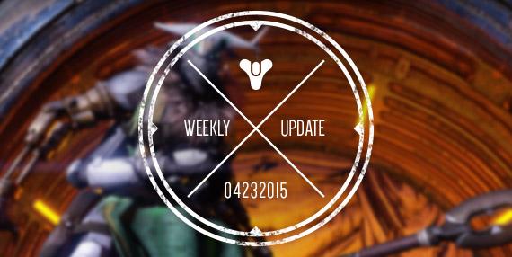Destiny : Bungie Weekly Update – 23/04