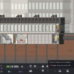 Projeto Highrise - Visualização do jogo de gerenciamento de arranha-céus