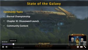 SWTOR - Livestream Producer 09/03: summary