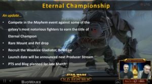 SWTOR - Livestream Producer 09/03: summary