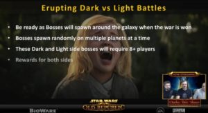 SWTOR - Résumé Livestream 20/10: Dark vs Light