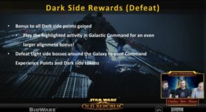 SWTOR - Résumé Livestream 20/10: Dark vs Light