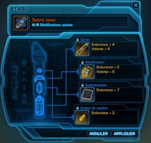 SWTOR - Modifiche dell'attrezzatura