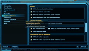 SWTOR - L'interface