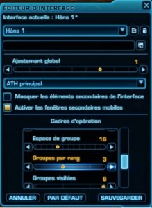 SWTOR - L'interface