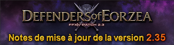 Nota del parche 2.35 de FFXIV